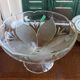 Coupe sur pied en verre Crescendo des années 70
