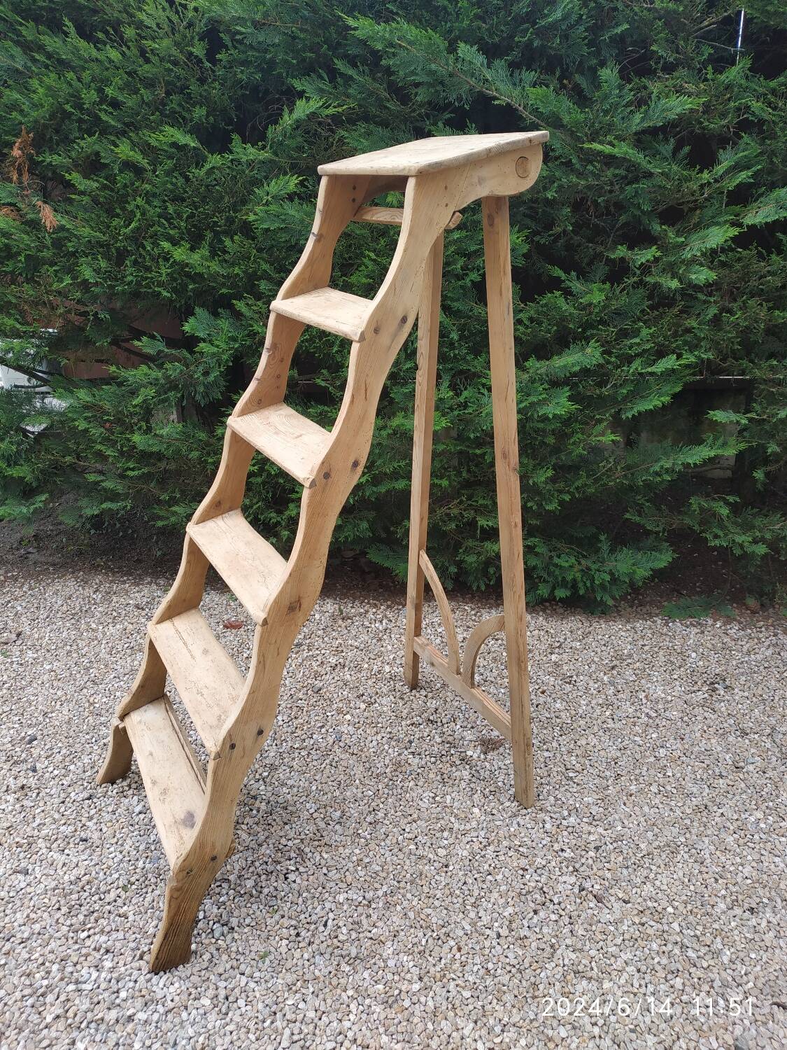 Wooden stepladder
