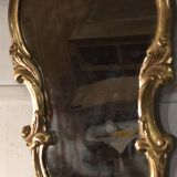 Miroir bois doré.