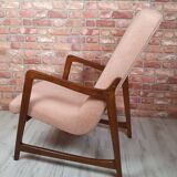 Renovted armchair, type 364, designed by Barbara Fenrych-Węcławska, Poland 1950s