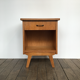 Table de chevet pieds compas en bois clair