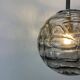 Smoky glass pendant light by Doria Leuchten 1970
