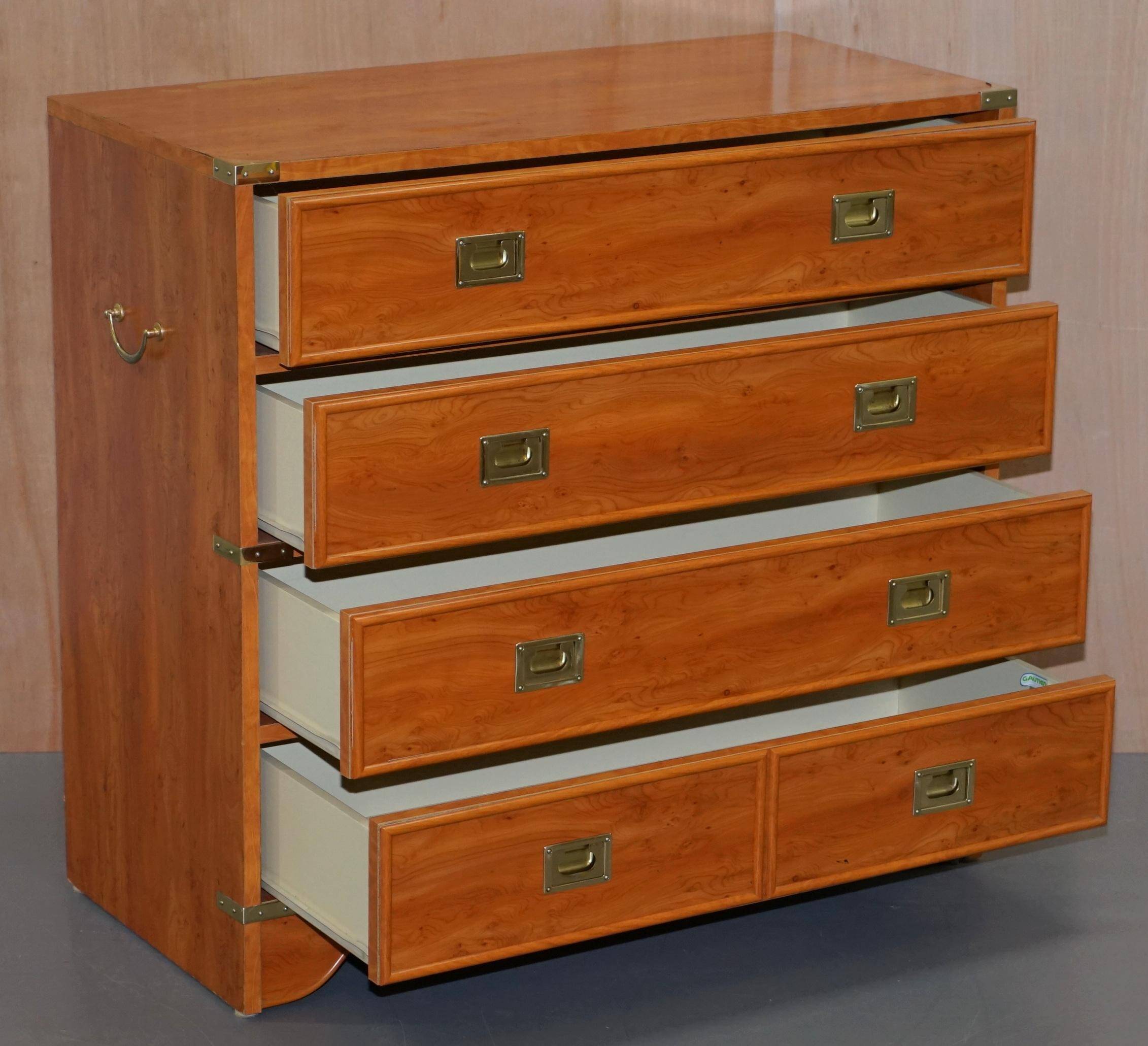 Commode vintage Meubles Gautier style campagne militaire