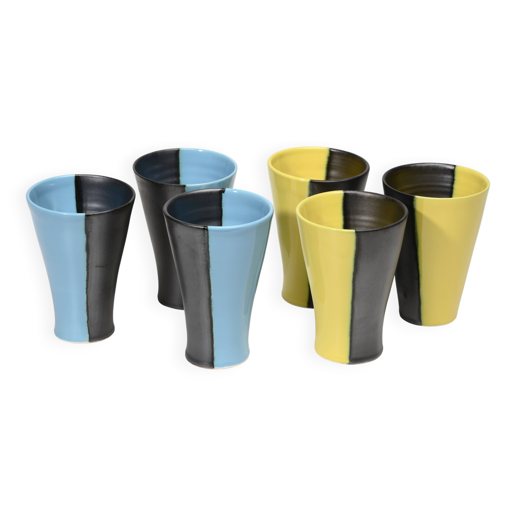 6 Vallauris cups