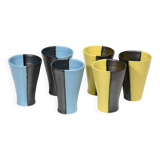 6 Vallauris cups