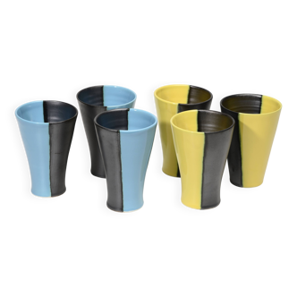 6 Vallauris cups