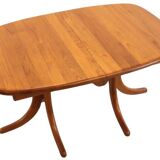 Deens design 2x verlengbare ovalen eettafel 'Skarrild'