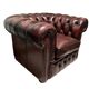 Fauteuil Chesterfield sur mesure, Fleming & Howland, cuir anglais, 2016