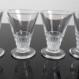 Set of 4 crystal glasses 40s