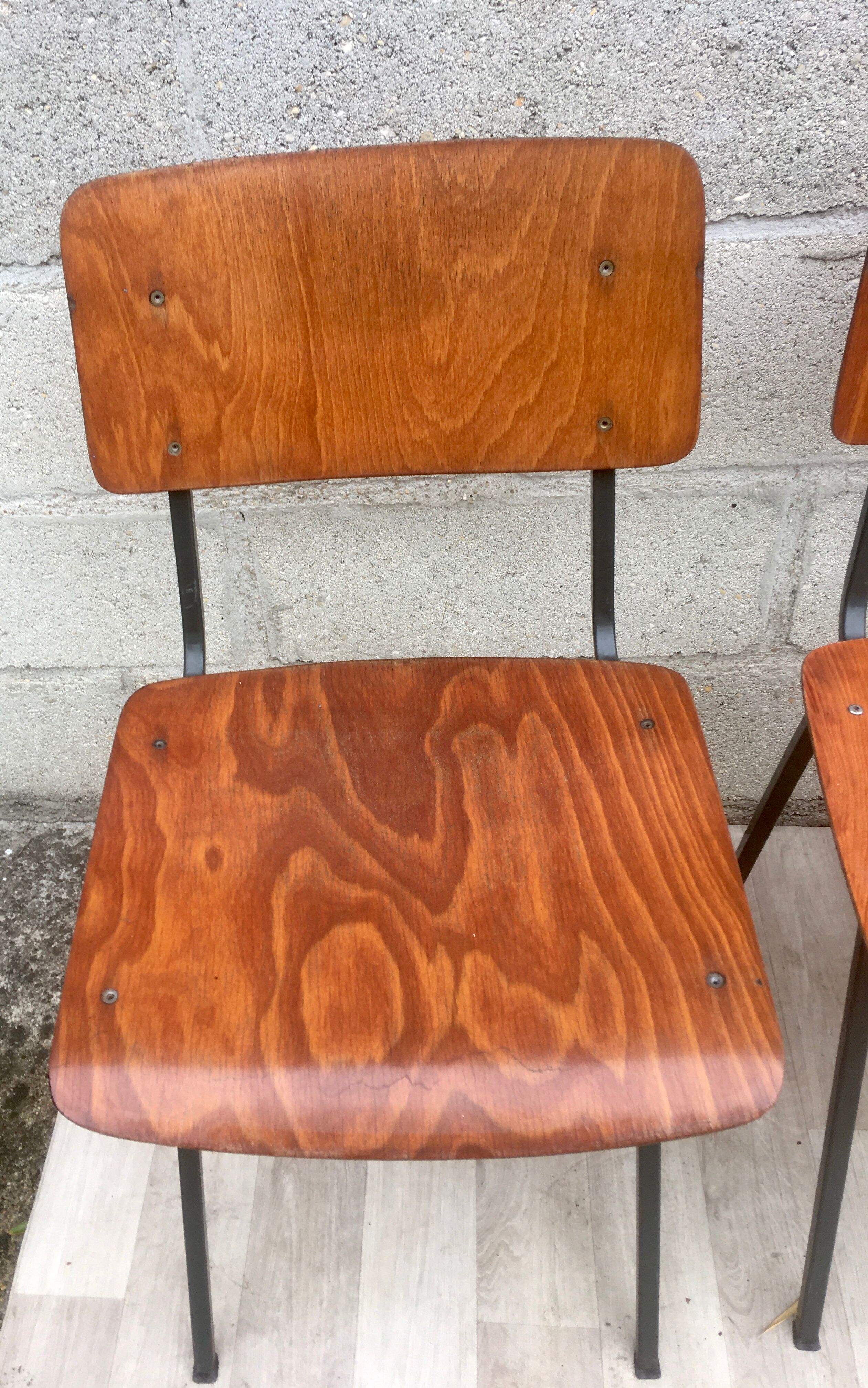 Set of 4 vintage chairs and design Eromes