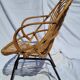 Adult chair rattan oval feet metal