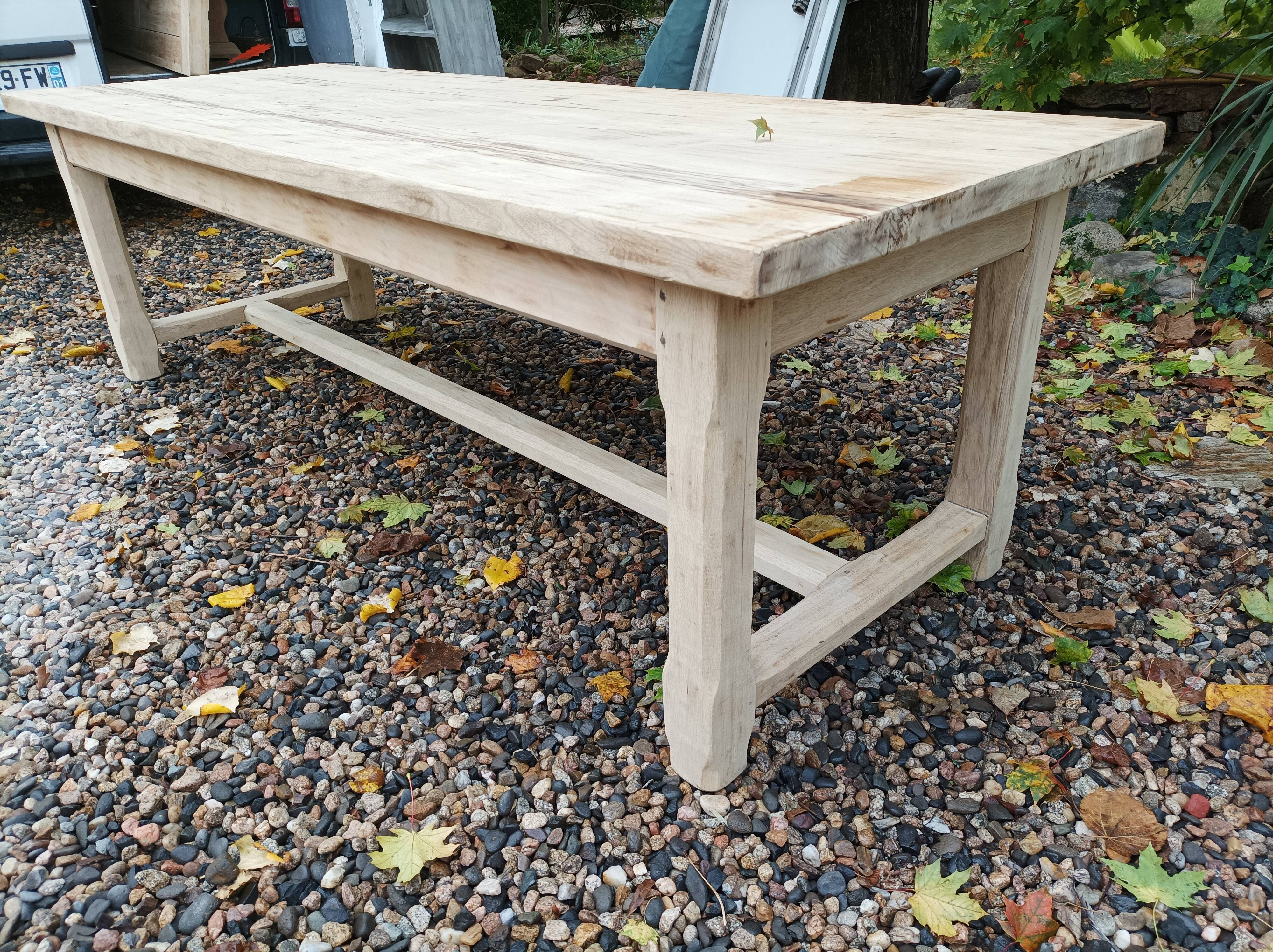 Solid farmhouse table