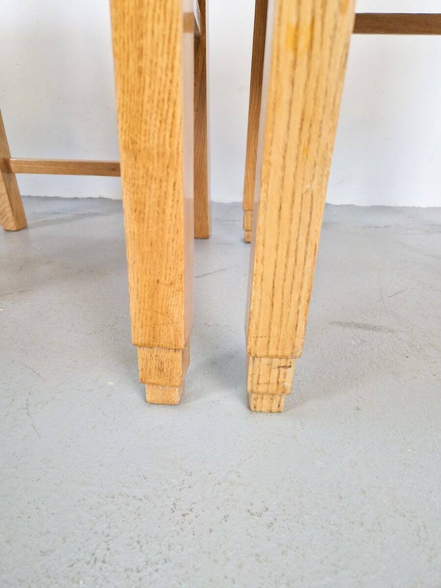 Arts and Crafts Dining Chairs, 1930s, Set of 4