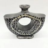 “Hammered Mother-of-Pearl” Vase / Cast Aluminum – 1980s