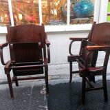 Thonet cinema chair in turned wood 1930