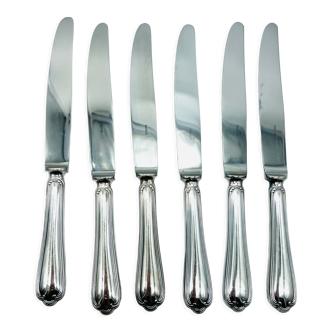 Ercuis 6 spoons dessert model sully silver metal