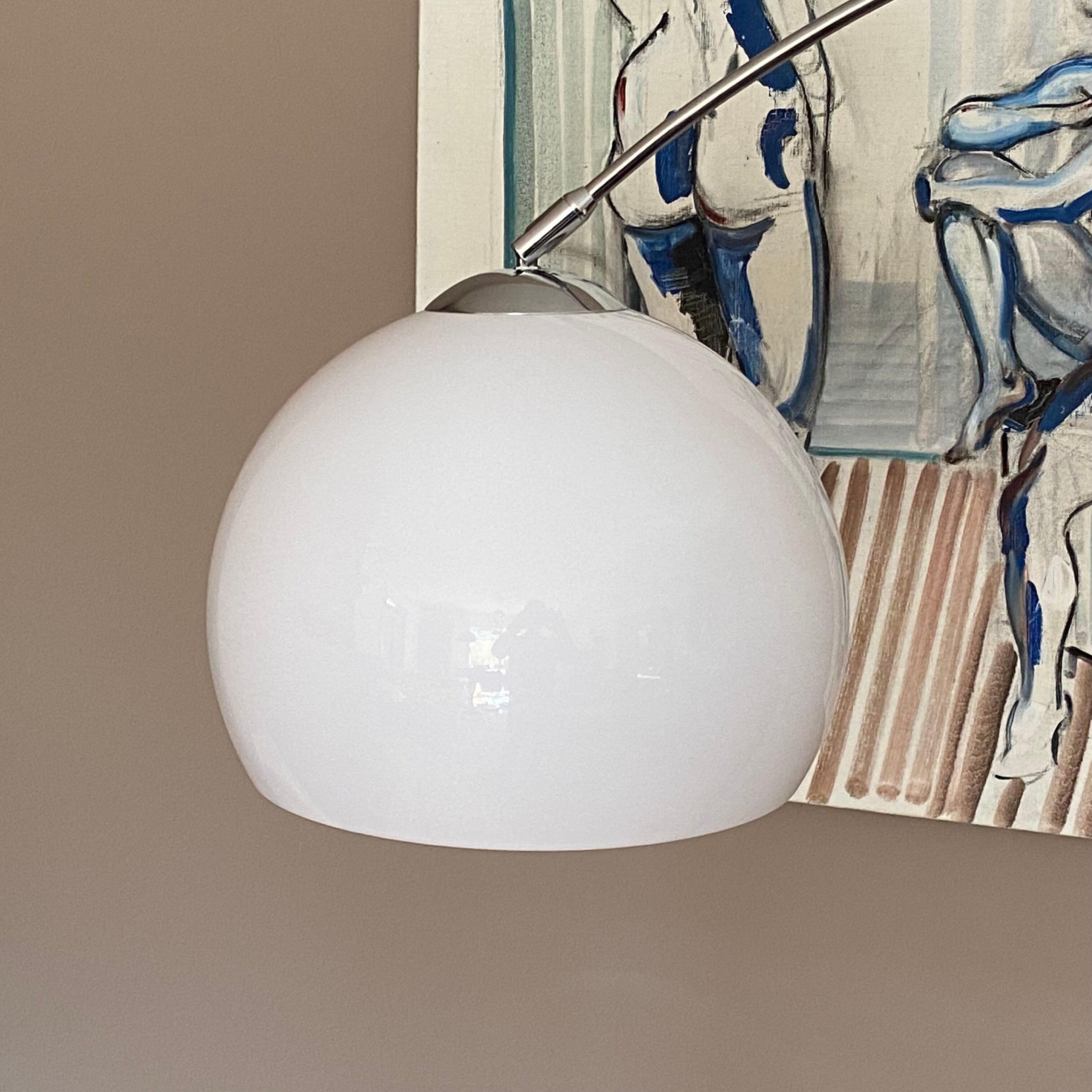 Arc floor lamp, 1970, marble foot