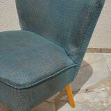 Midnight blue vintage cocktail chair