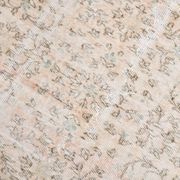 5x12 Pastel Beige Pink Turkish Vintage Area Rug, 160x375Cm