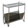 Aluminum and glass side table 1970