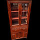 Attractive two-part Indochinese display cabinet. Mid-20th century