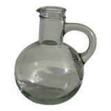Mini round glass carafe D9 H14.5