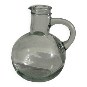 Mini carafe boule en verre D9 H14,5