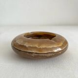 Vintage round alabaster or onyx ashtray