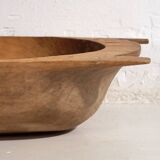 Antique solid wood wabi-sabi bowl (c.1900) #9