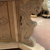 Renaissance style table in solid oak, 20th century