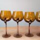 Verres à pieds design vintage