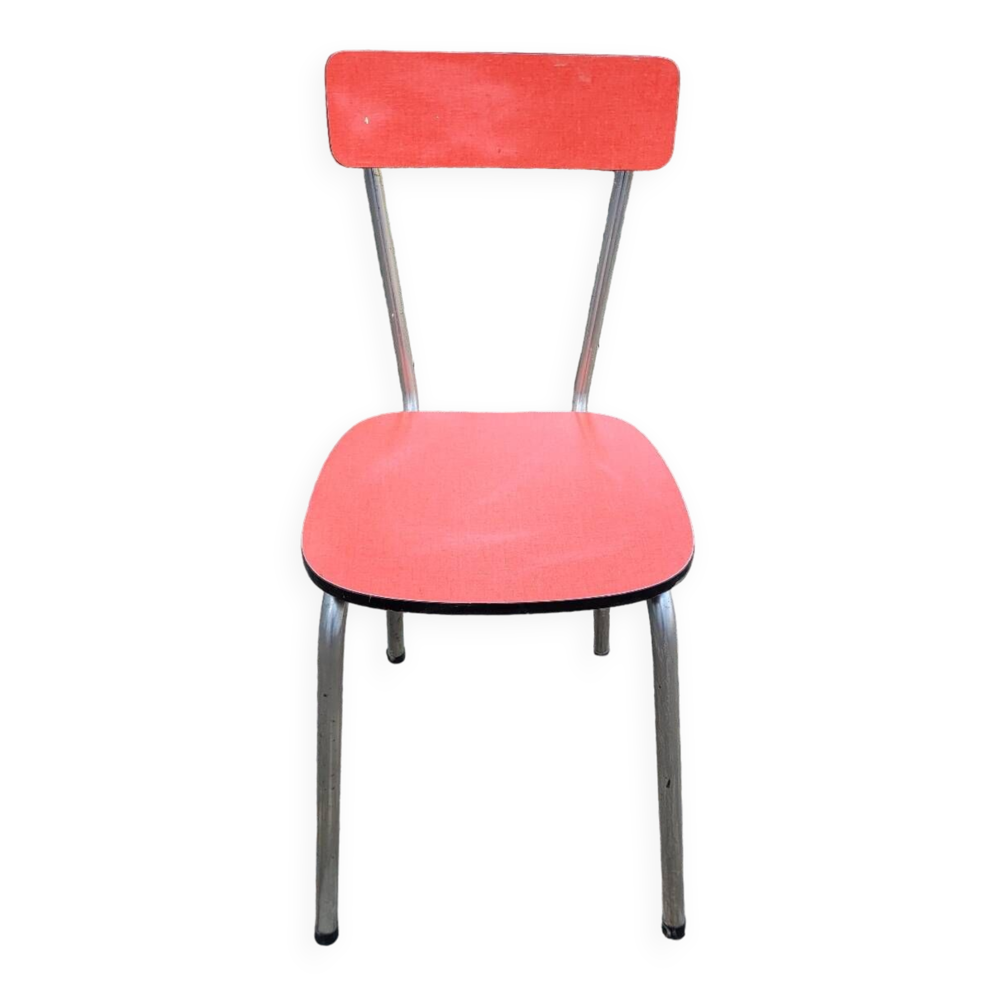 Red formica chair