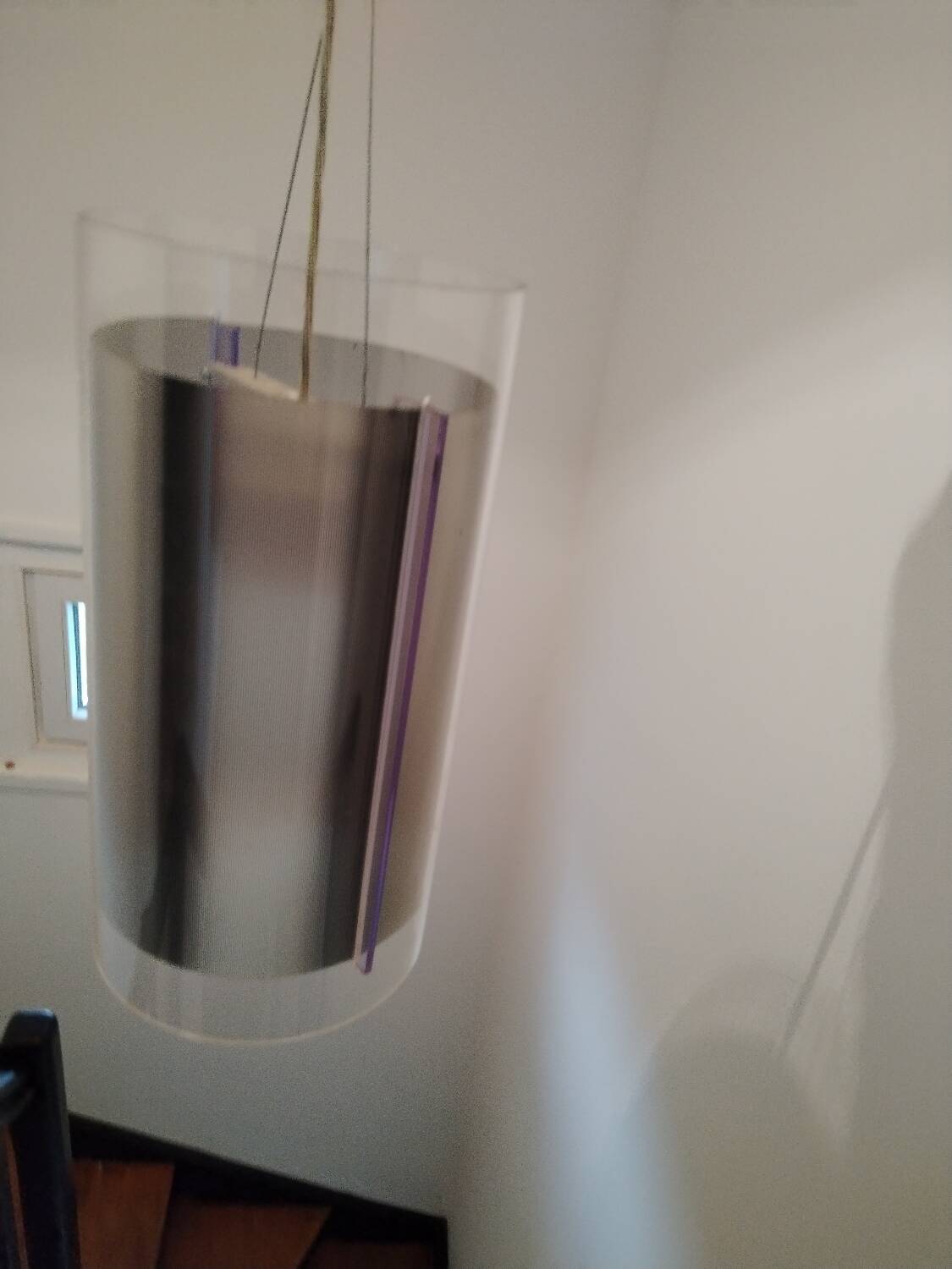 Designer plexiglass pendant light