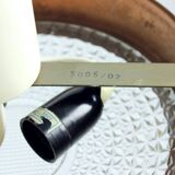 Copper And Bohemian Glass Ceiligh Lights, Czechoslovakia, 1970s