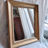 Gold rectangular mirror