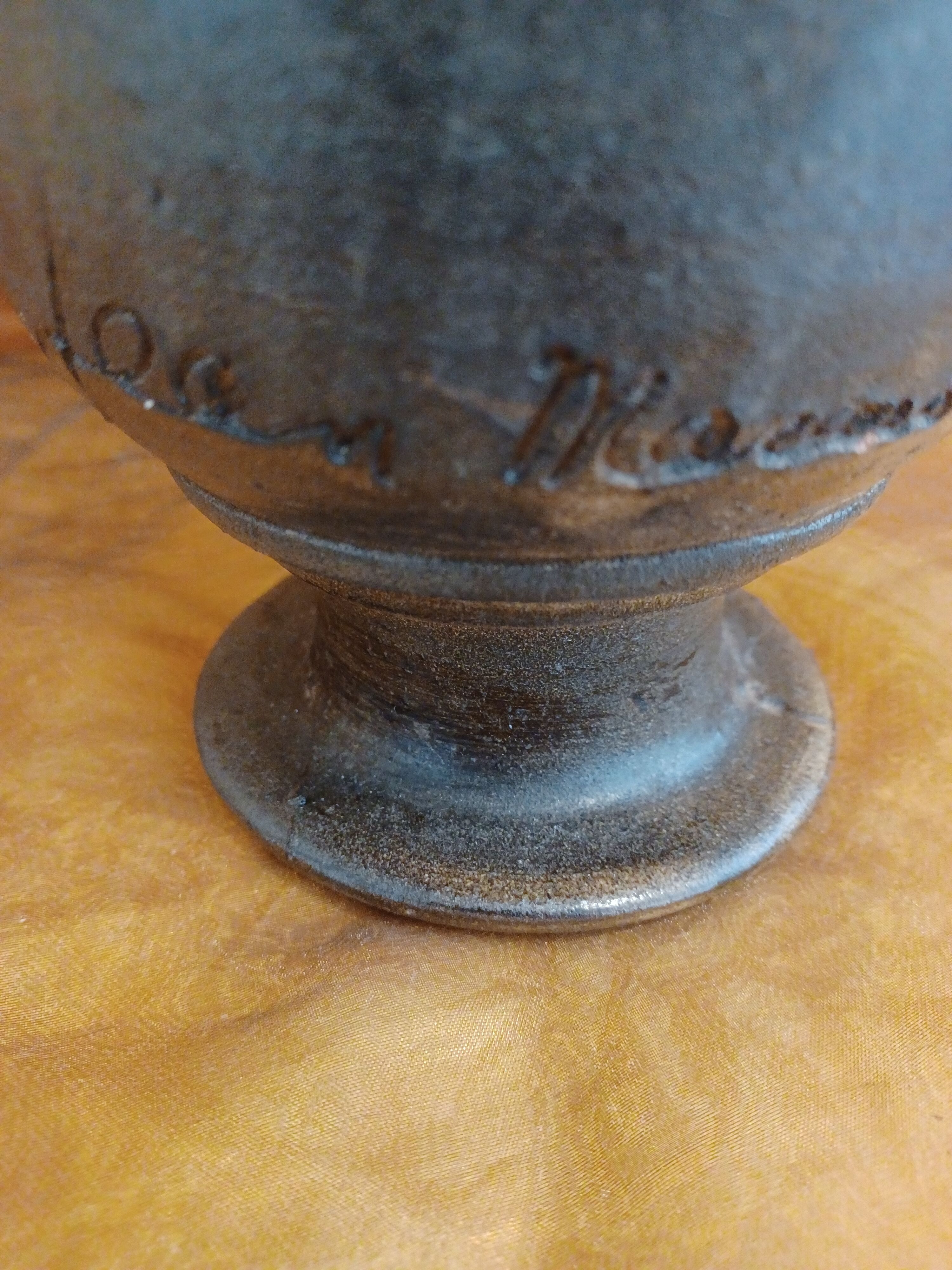 Ceramic jug signed Jean Marais Vallauris