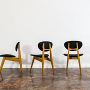 Set de 3 chaises par Juliusz Kędziorek 1960's