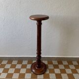 Vintage carved wooden column