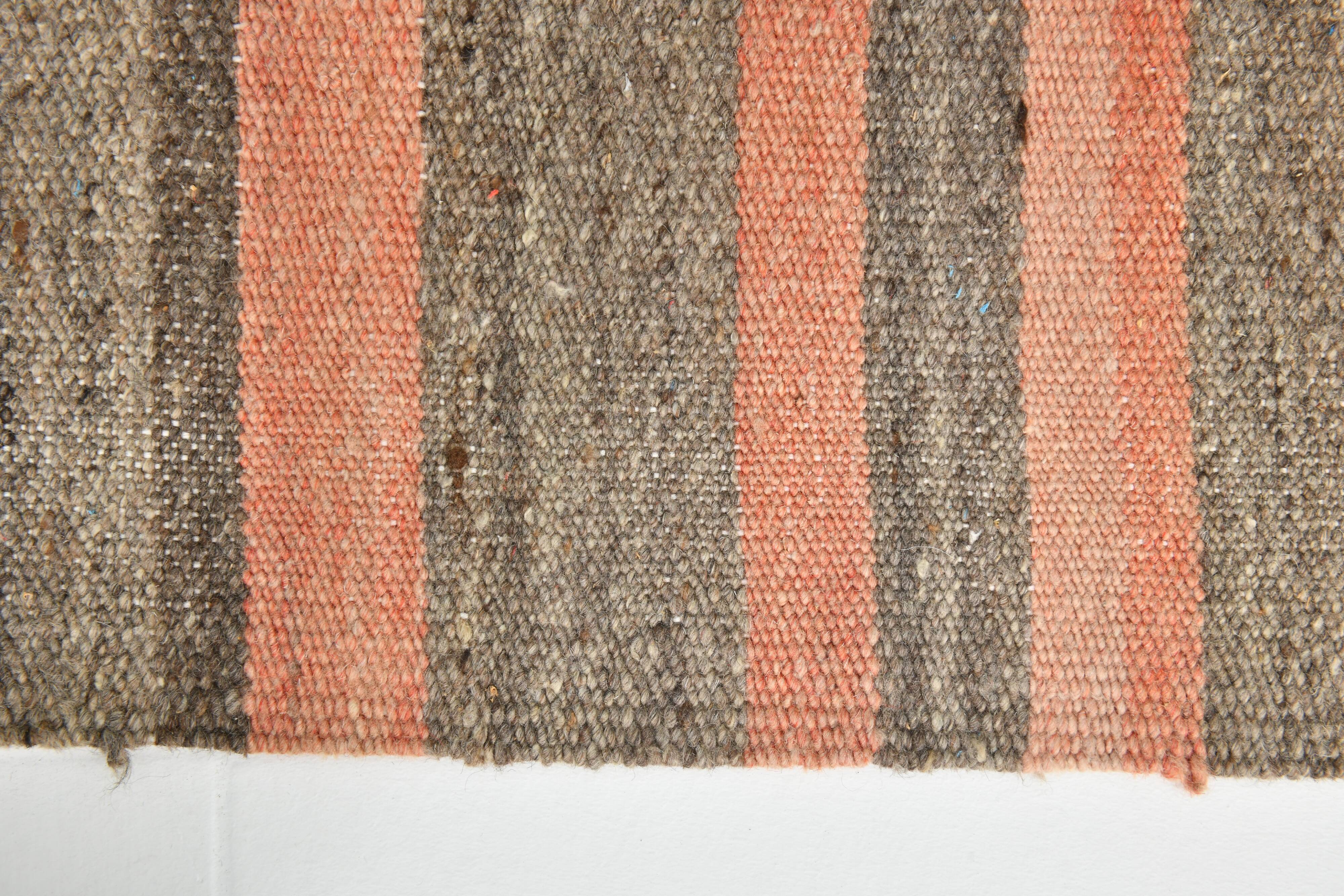 4x5 Red & Brown Small Size Kilim Rug, 134x164Cm