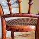Children's chair in curved round wood old year