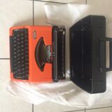 Typewriter orange and black Brother 210