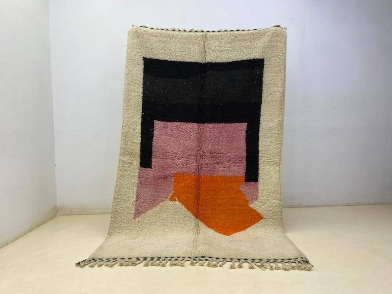 Colorful handmade Berber rug size 150 x 250 cm