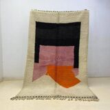 Colorful handmade Berber rug size 150 x 250 cm