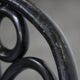 Ensemble de 4 chaises de bistrot noires de style Thonet vintage