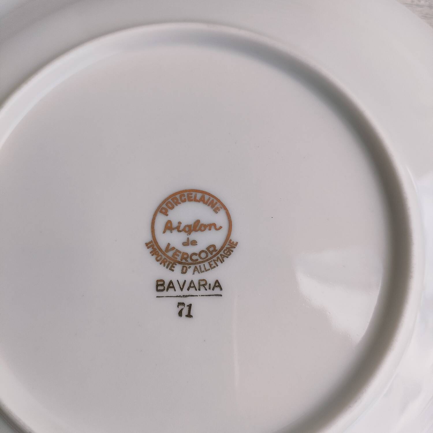 Lot 12 assiettes dessert Bavaria