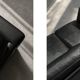 Vintage Mid-Century Danish Modern Two-Seater Black Leather Sofa, 1970s