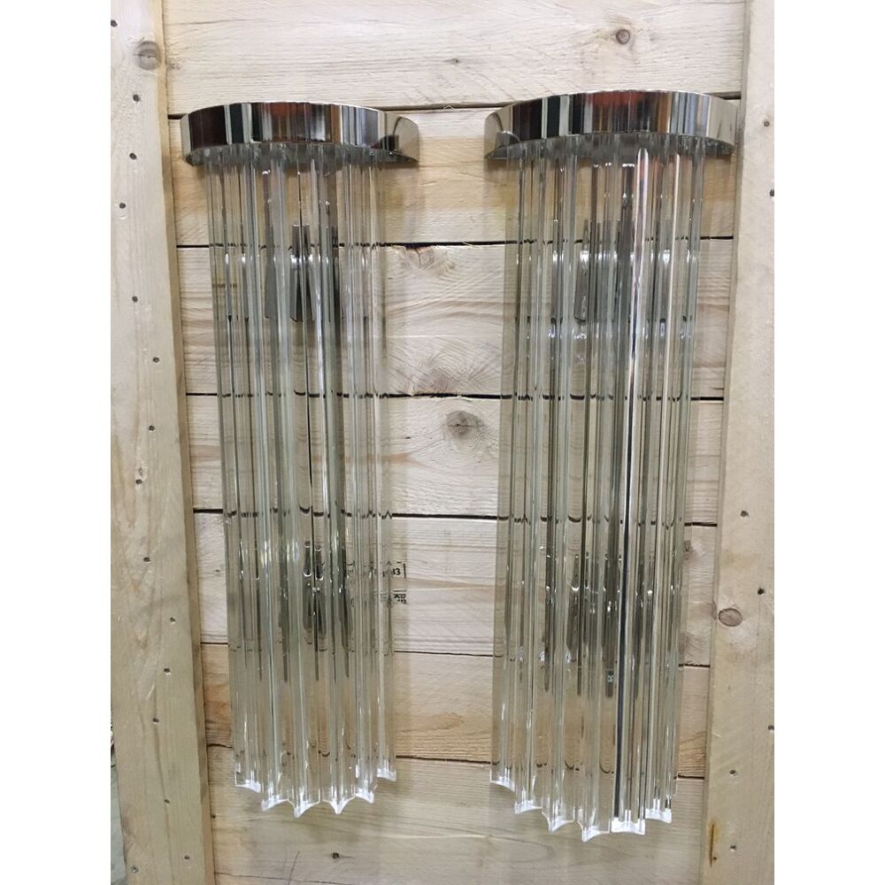 “belt” triedro murano glass wall sconce