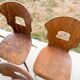 Lot de 6 chaises bistrot , modèle Gentiane , Baumann , 1960'