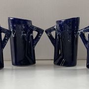 Ceramic orangeade service in ultramarine blue, workshop 59 - Vallauris -