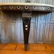 Half-moon console side table faux marble
